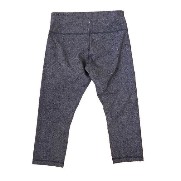 Lululemon Wunder Under Crop Hi-Rise Full-On Luxtreme 21" Lavender Black Dot 12 - Picture 2 of 5